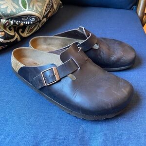 Birkenstock Boston Habana Oiled Leather Clog Shoe EU 38 L7 245